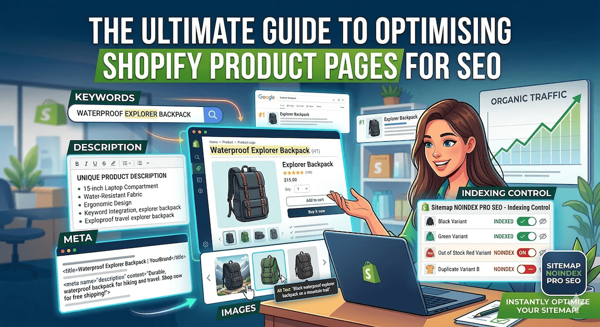THE ULTIMATE GUIDE TO OPTIMISING SHOPIFY PRODUCT PAGES FOR SEO