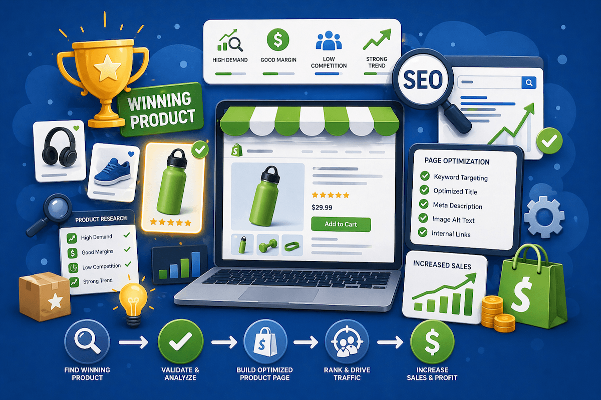 From Winning Product to Page: How to Align Product Selection With SEO for Shopify